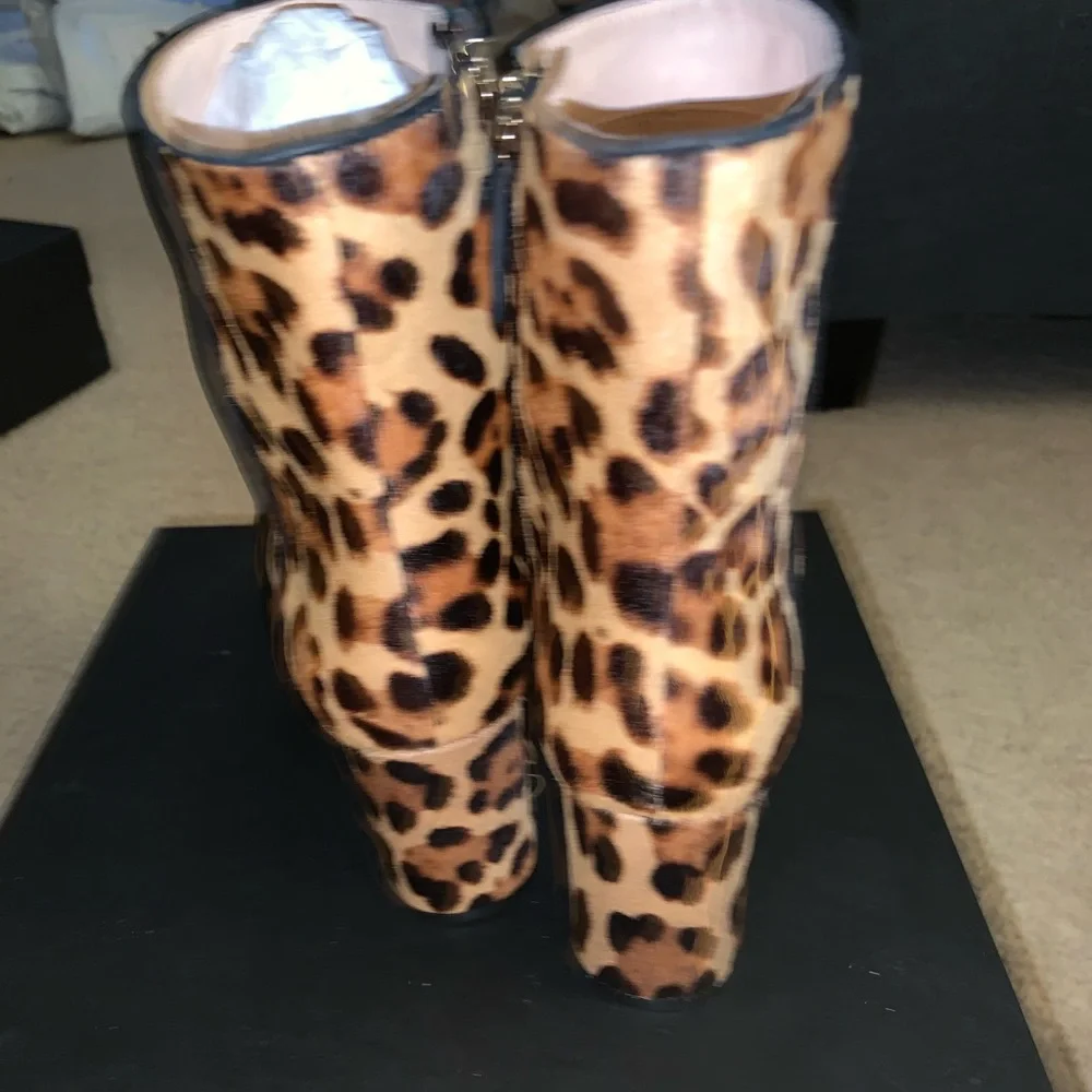 NWT J Crew Pointed Toe Leopard Sadie Boot Size 7